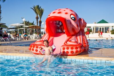 Children's pool with octopus water slide at El Mouradi Cap Mahdia Children's pool with octopus water slide at El Mouradi Cap Mahdia